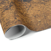 ゴシック様式のヴィンテージエンジェルブラウンの森の木 ラッピングペーパー (ロールコーナー)