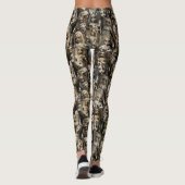 ゴシック様式の不気味幽霊のよく出るな人形レギンス |ハロウィーン レギンス (裏面)