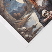 ゴシック様式の中で呪われたスカルの赤毛婦人 薄葉紙 (詳細)