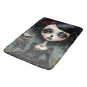 ゴシック様式の人形とフクロウ バスマット (アングル)