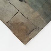 ゴシック様式の人形とフクロウ フリースブランケット (角)