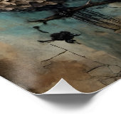 ゴシック様式の人形とフクロウ ポスター (コーナー)