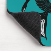 ゴシック様式の人魚の暗いファンタジー海の生物 マウスパッド (コーナー)