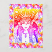 ゴシック様式の人魚、黒海サイレンファンタジーウィムシーPOS ポストカード (正面)