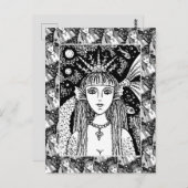 ゴシック様式の人魚、黒海サイレンファンタジー ポストカード (正面/裏面)
