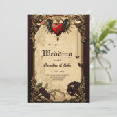 ゴシック様式の優雅さと神秘的なハート。 招待状 (スタンド正面)