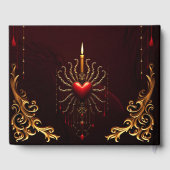 ゴシック様式の優雅さの素晴らしい美しい芸術。 ゲストブック (裏面)