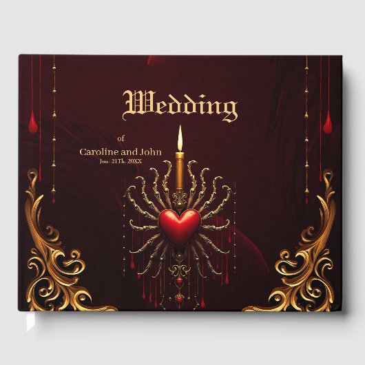 ゴシック様式の優雅さの素晴らしい美しい芸術。 ゲストブック (正面)