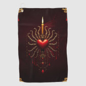 ゴシック様式の優雅さの素晴らしい美しい芸術。 ゴルフタオル (正面)