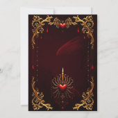 ゴシック様式の優雅さの素晴らしい美しい芸術。 セーブザデート (裏面)