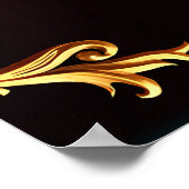 ゴシック様式の優雅さの素晴らしい美しい芸術。 ポスター (角)