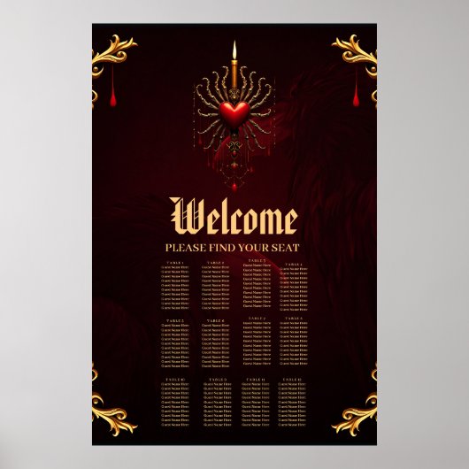 ゴシック様式の優雅さの素晴らしい美しい芸術。 ポスター (正面)