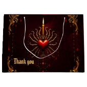 ゴシック様式の優雅さの素晴らしい美しい芸術。 ラージペーパーバッグ (正面)