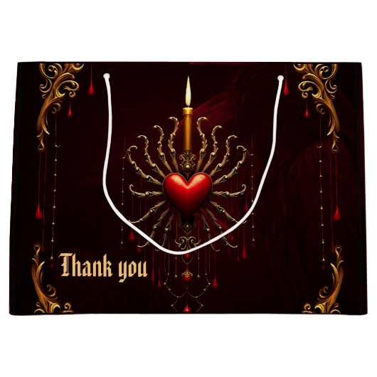 ゴシック様式の優雅さの素晴らしい美しい芸術。 ラージペーパーバッグ (正面)