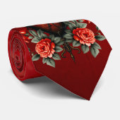 ゴシック様式の優雅なハート ネクタイ (ロール)