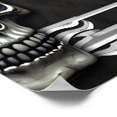 ゴシック様式の共生エレガント、スカル。 ポスター (角)