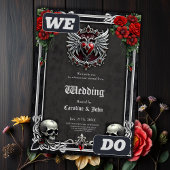 ゴシック様式の共生エレガント、スカル。 招待状