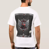 ゴシック様式の共生エレガント、スカル Tシャツ (裏面)