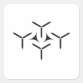 ゴシック様式の刃の正方形のシール スクエアシール (正面)