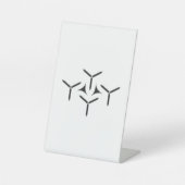 ゴシック様式の刃台座標識 台座サイン (正面)