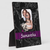 ゴシック様式の刺青スカル フォトプラーク (側面)