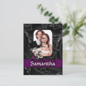 ゴシック様式の刺青スカル ポストカード (スタンド正面)