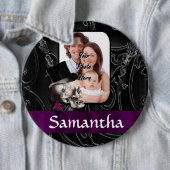 ゴシック様式の刺青スカル 缶バッジ (インサイチュ)