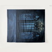 ゴシック様式の古城の写真ブースの背景 タペストリー (正面(横))