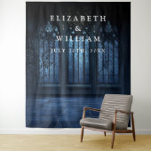 ゴシック様式の古城の写真ブースの背景 タペストリー (インサイチュ)