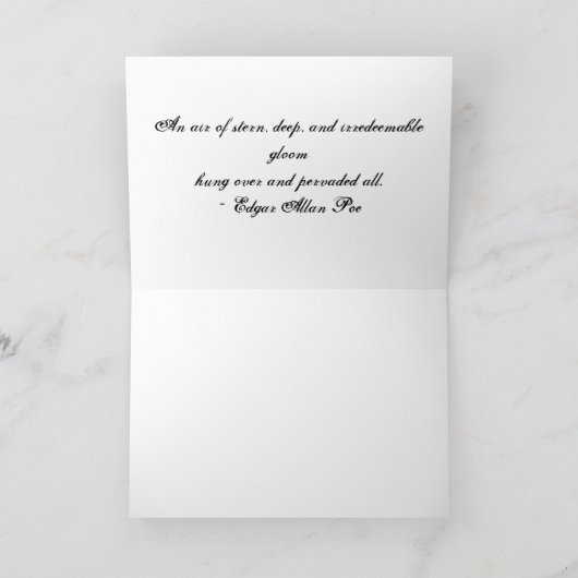 ゴシック様式の古札 カード (内部)