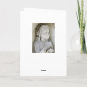 ゴシック様式の同情カードエンジェル古い墓の内側空白の カード (裏面)