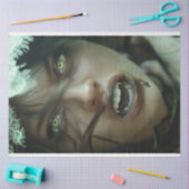 ゴシック様式の吸血鬼エメラルドナイトシェードデクページ 薄葉紙 (クラフト)