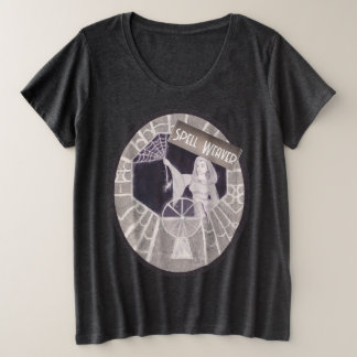 ゴシック様式の呪文 プラスサイズTシャツ