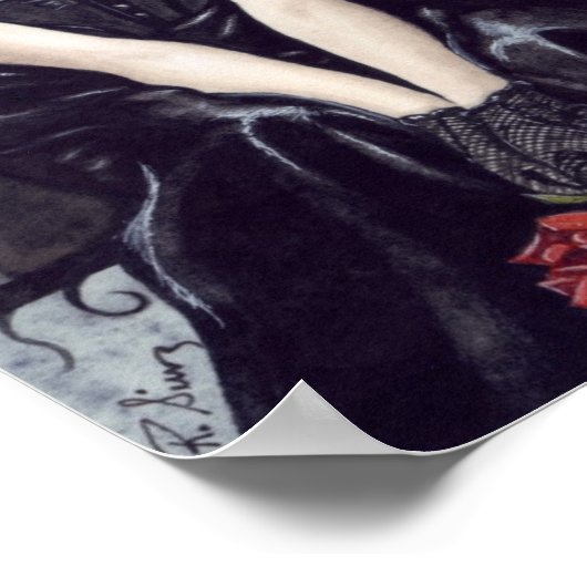 ゴシック様式の哀悼のポスター ポスター (角)