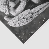 ゴシック様式の嘆き天使の像AD6デコページ 薄葉紙 (詳細)