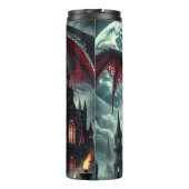 ゴシック様式の城を周回する赤龍 タンブラー (裏面)