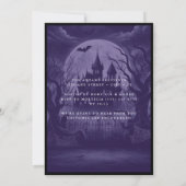 ゴシック様式の城ハローウィンパーティ 招待状 (裏面)