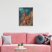 ゴシック様式の城壁アート キャンバスプリント (インサイチュ (リビング))