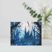 ゴシック様式の城満月の森ハロウィーン シーズンポストカード (スタンド正面)