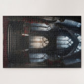 ゴシック様式の城階段 ジグソーパズル (横)