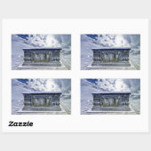 ゴシック様式の墓のシール 長方形シール (シート)