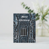 ゴシック様式の墓地のシーンメリークリスマス シーズンポストカード (スタンド正面)