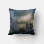 ゴシック様式の墓地スローカウチピロー クッション (裏面)