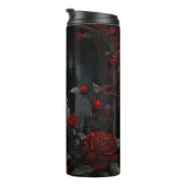 ゴシック様式の墓地バラガーデンと赤と黒 タンブラー (回転右)
