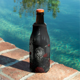 ゴシック様式の墓地バラガーデンと赤と黒 ボトルクーラー