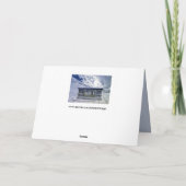 ゴシック様式の墓挨拶カード カード (裏面)