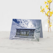 ゴシック様式の墓挨拶カード カード (黄色い花)