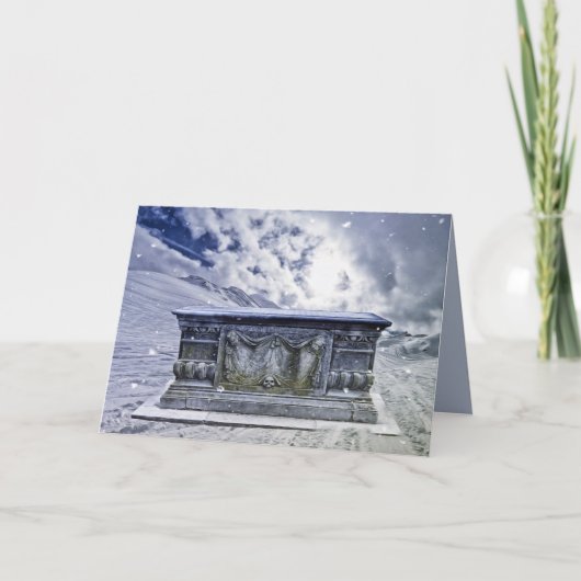 ゴシック様式の墓挨拶カード カード (正面)
