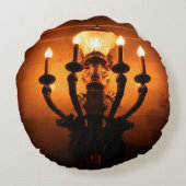 ゴシック様式の壁スコンセ ラウンドクッション (裏面)