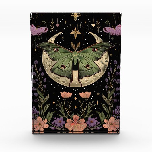 ゴシック様式の夜空イラストレーション フォトブロック (正面)